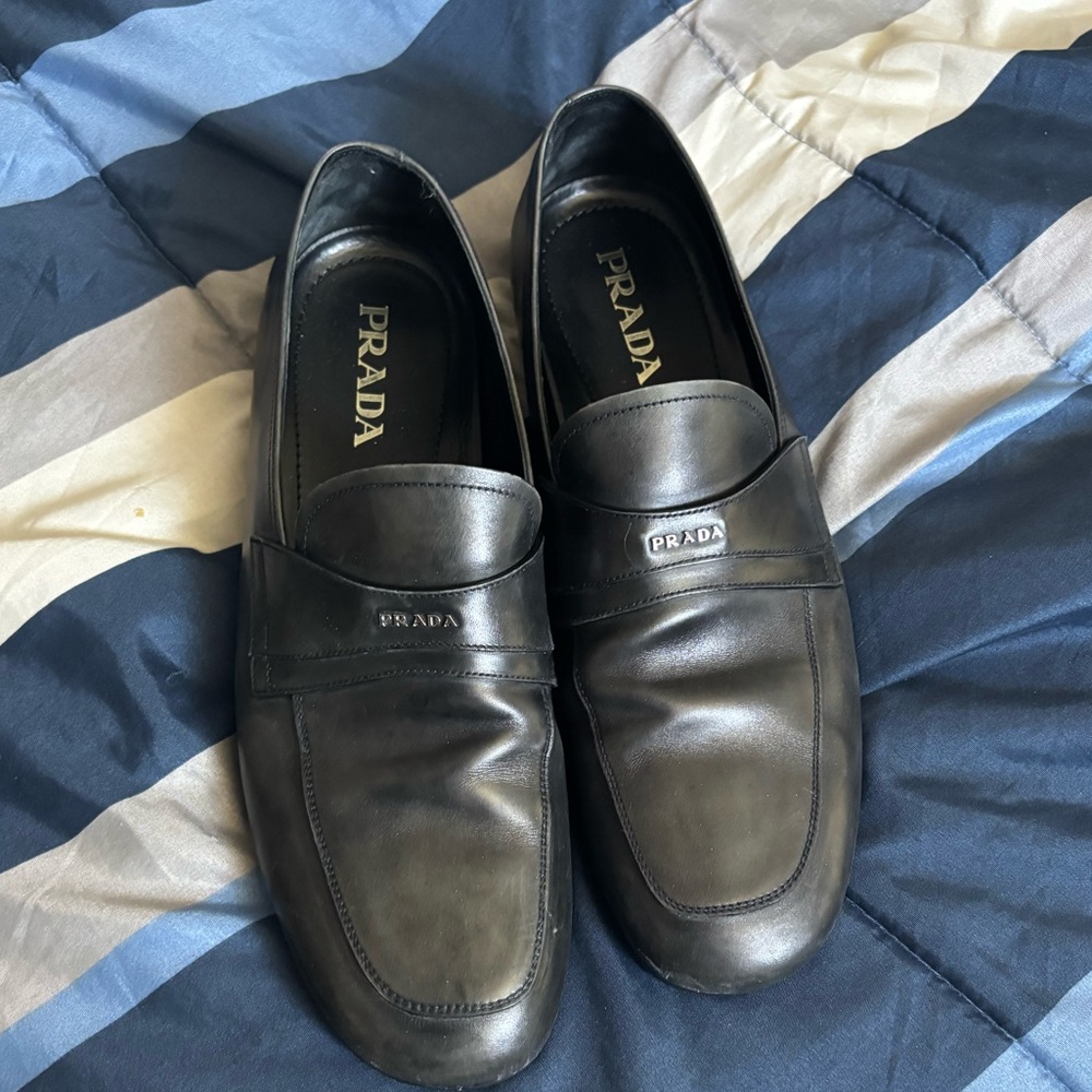 Prada slip on dress shoes